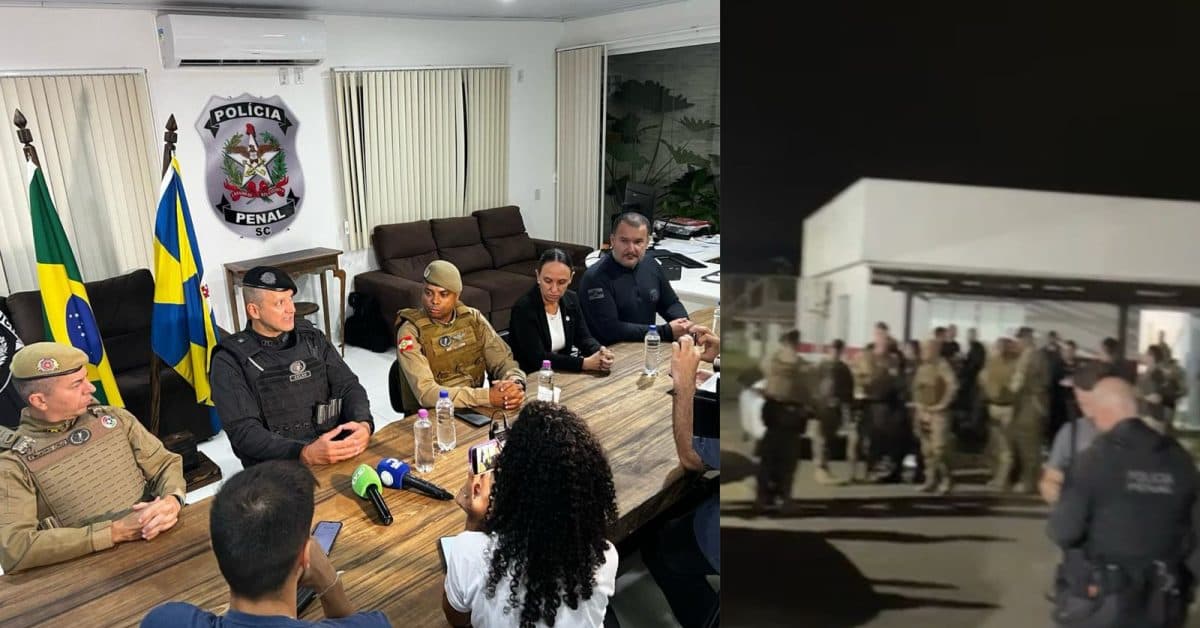 Rebelião chega ao fim e refém é libertado durante negociação com o BOPE em penitenciária de Itajaí