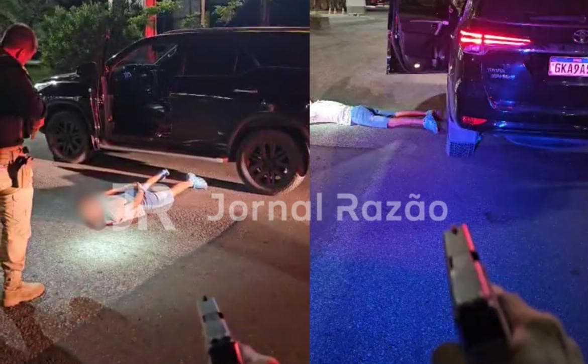 Hilux furtada em SC é flagrada rodando com placa falsa e motorista é detido em Joinville