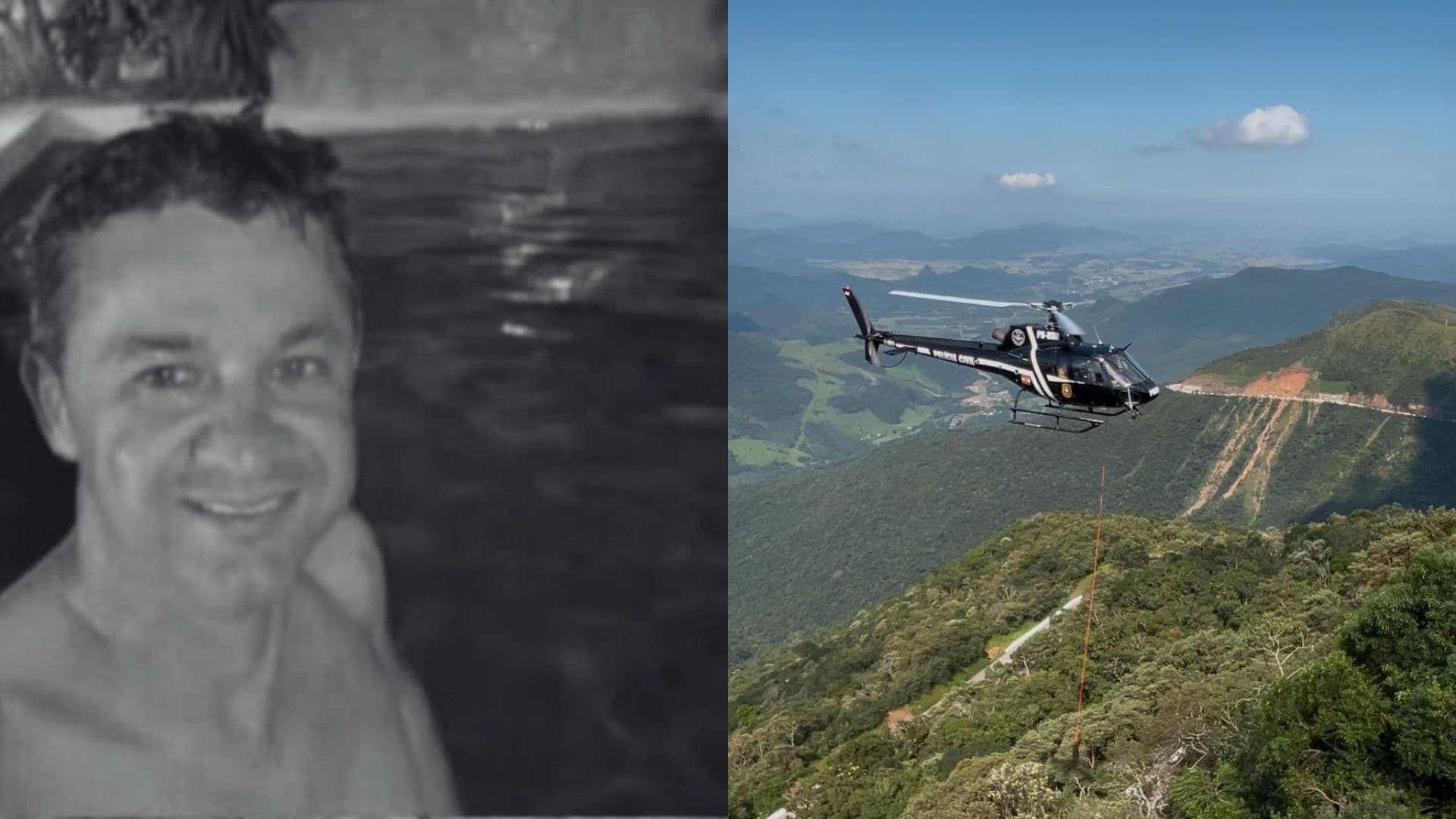 Homem despenca durante voo de asa delta e morre antes da chegada do resgate