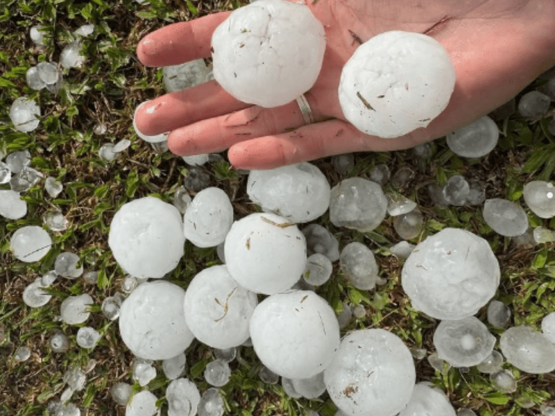 Granizo do tamanho de ovos atinge Santa Catarina e preocupa Defesa Civil