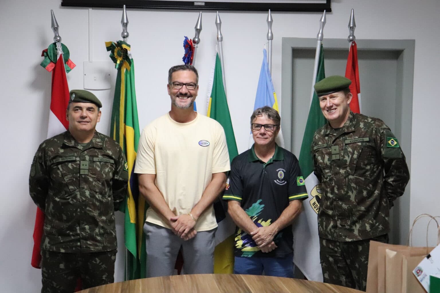 Prefeito de Canelinha toma posse como presidente da Junta de Serviço Militar