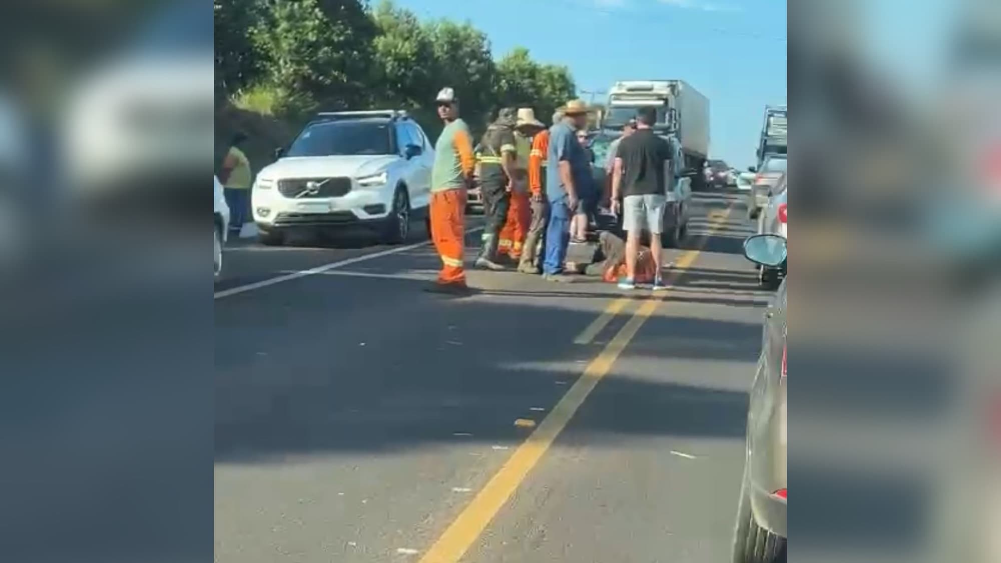 Trabalhador é atropelado enquanto fazia roçada às margens da SC-480 em Chapecó