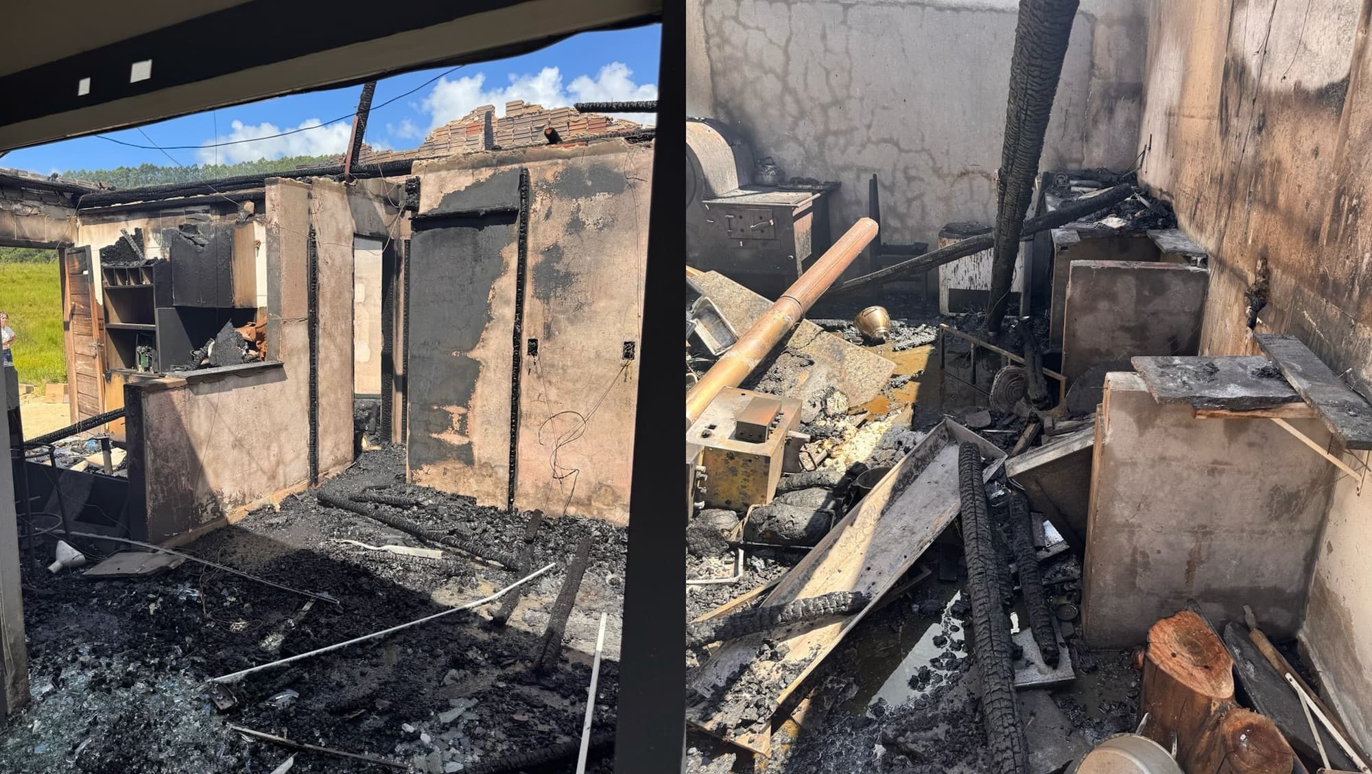 Família que perdeu tudo em incêndio em Tijucas precisa de ajuda para recomeçar