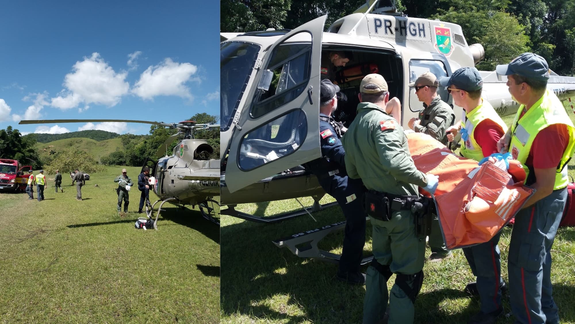 Motoqueiro sofre fratura exposta após colisão com carro em Camboriú