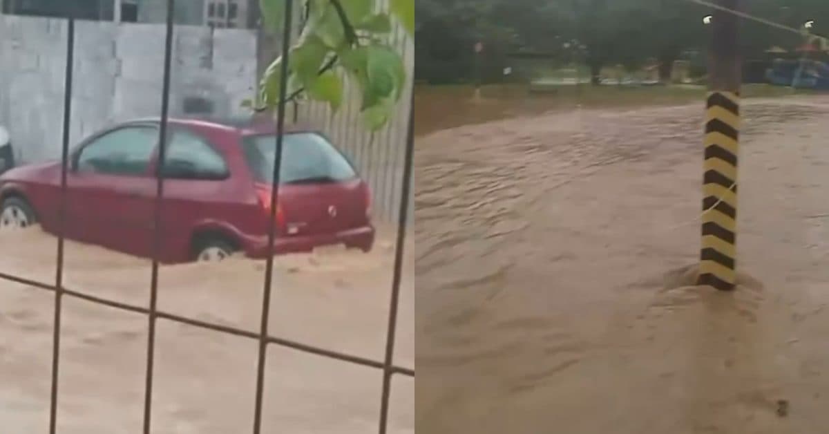 Temporal assusta moradores, causa alagamentos e deixa trânsito caótico em Itajaí