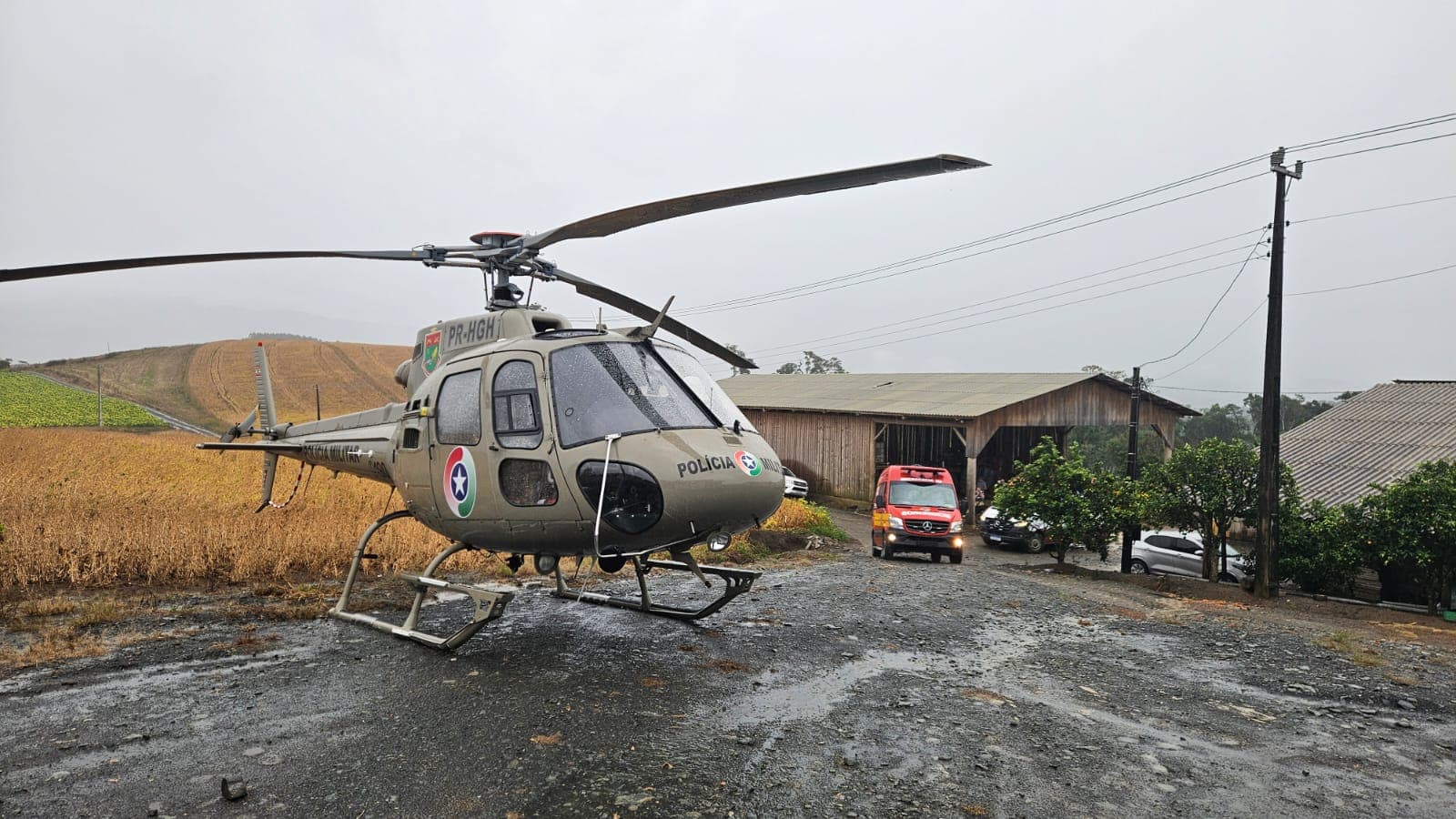 Trabalhador cai de galpão com seis metros de altura e morre antes da chegada do socorro em SC