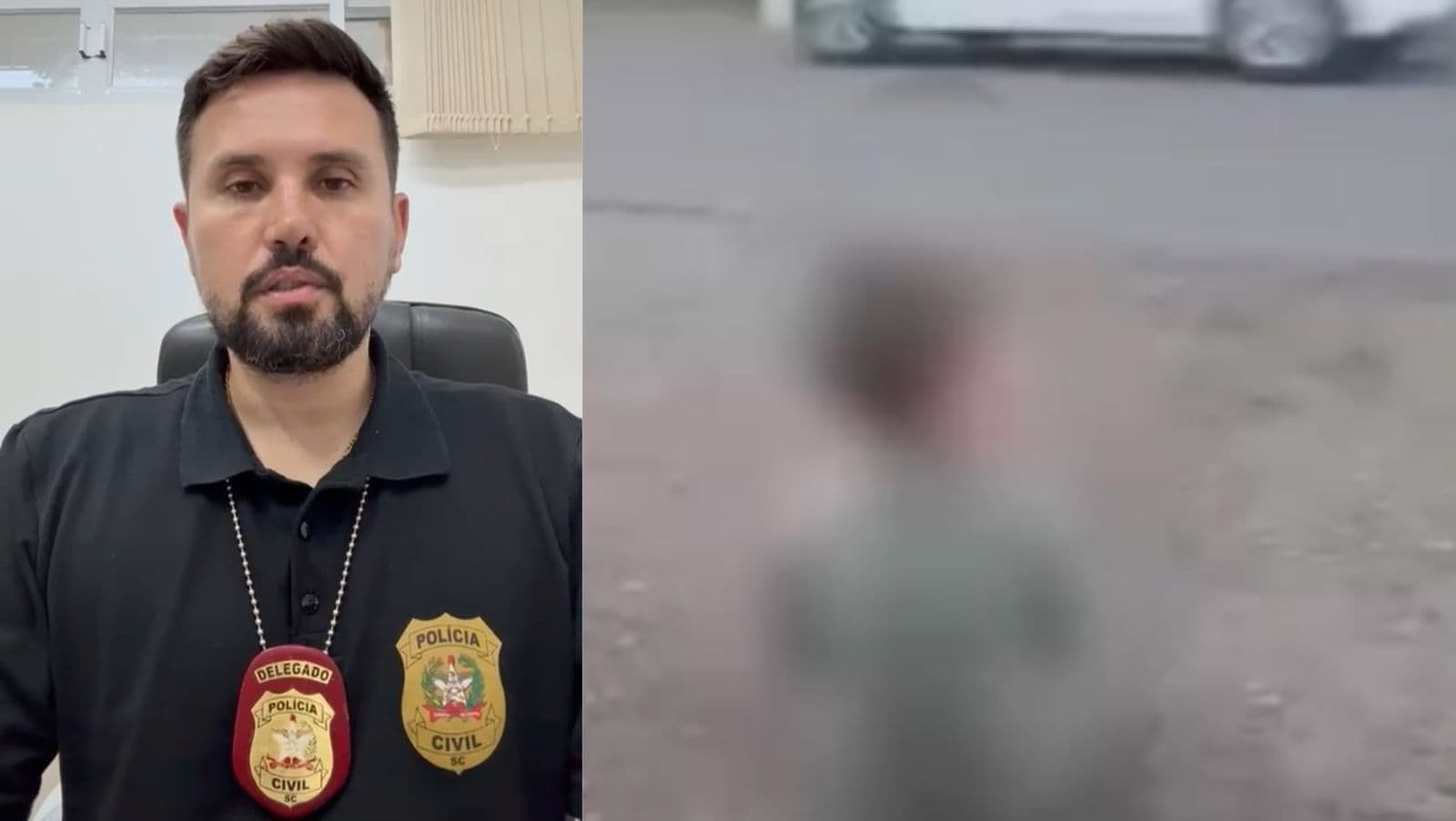 “Mãe” que torturou criança em SC foi conduzida à delegacia, mas responderá em liberdade
