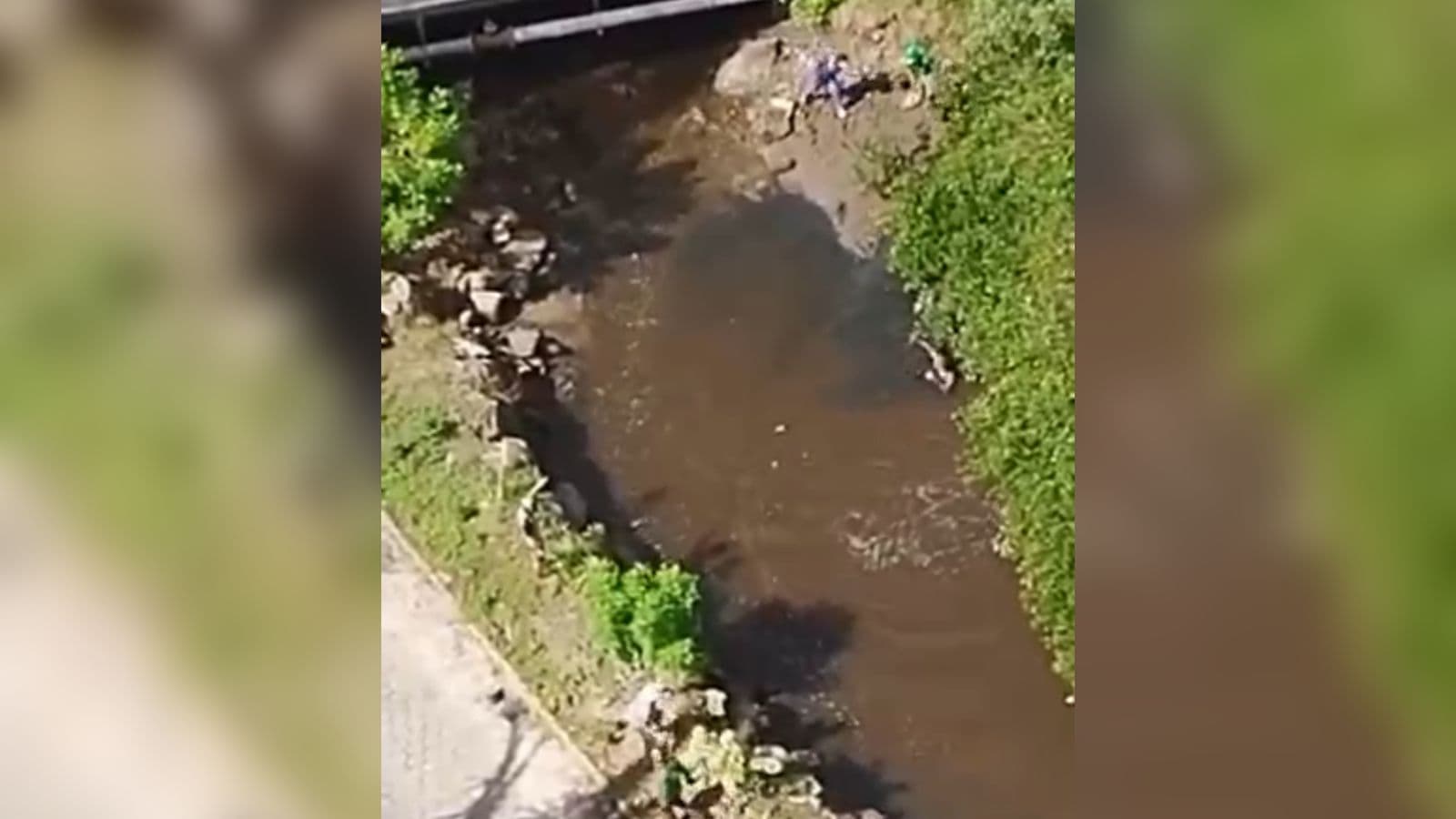 Ladrão pula em rio após invadir obra e acaba levando pedradas de trabalhadores em Porto Belo