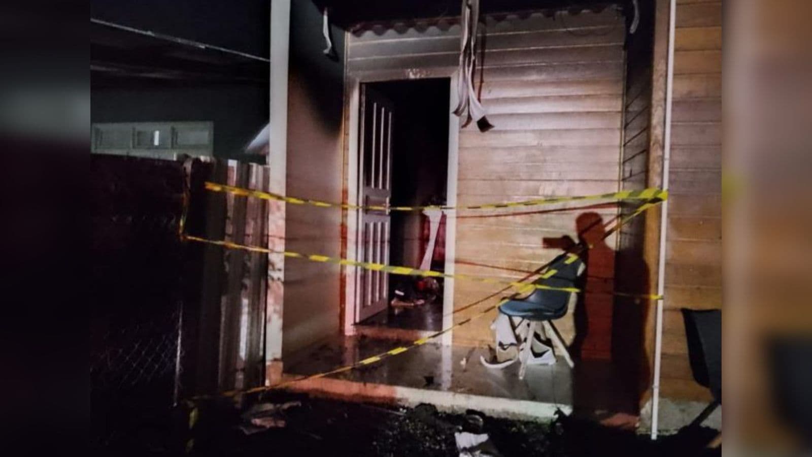 Família perde tudo em incêndio durante a madrugada em Penha