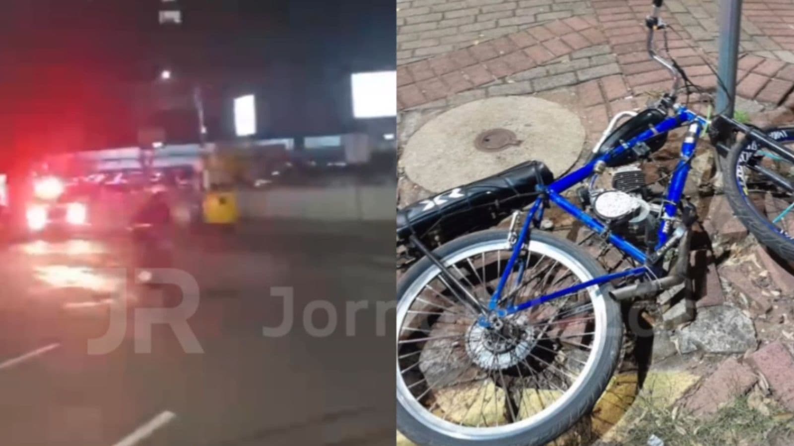 Adolescente de 15 anos se dá mal durante fuga da PM com bicicleta motorizada em SC