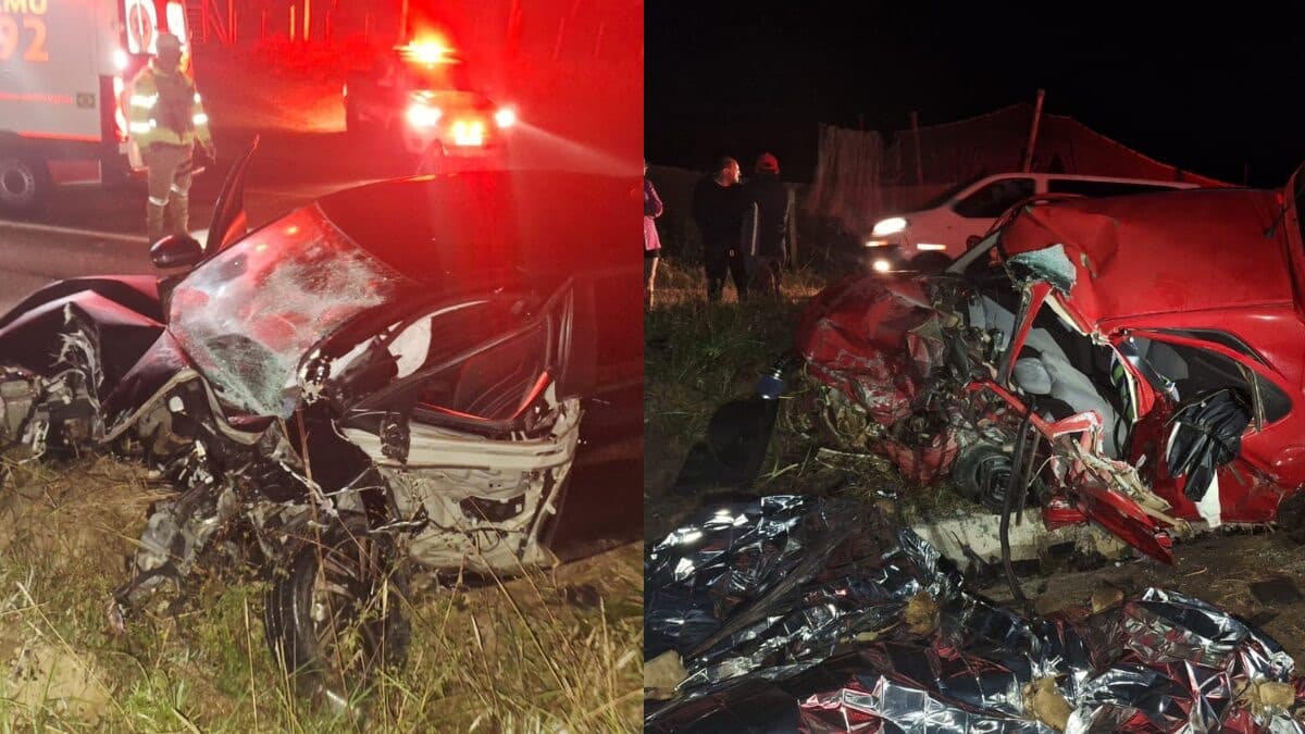 Três jovens morrem e motorista fica gravemente ferido em acidente na SC-110 