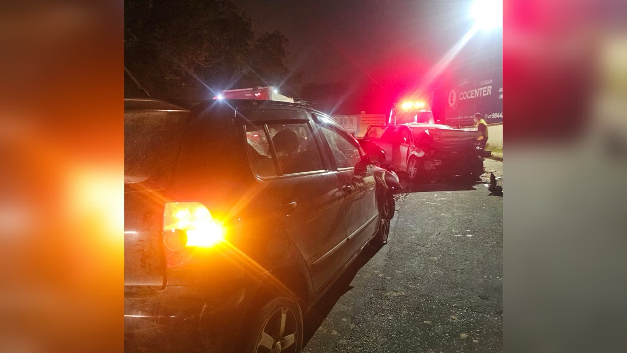 Motorista é resgatada pela porta-malas após grave acidente em Brusque