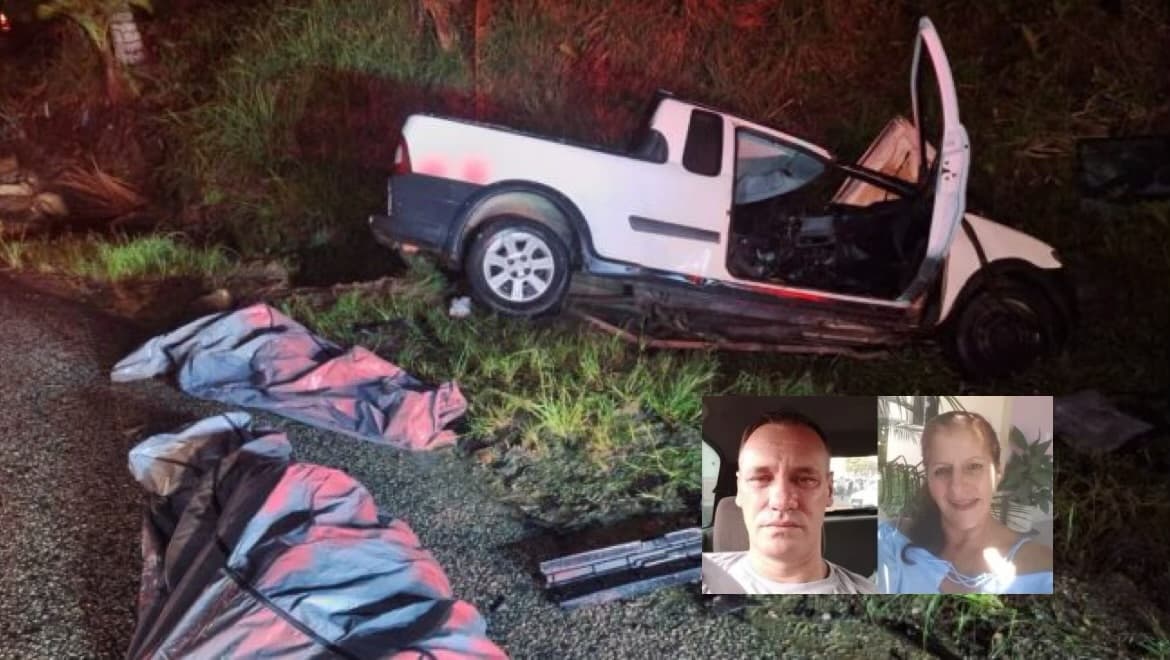 Identificado casal morto por motorista bêbado na SC-410, no Vale do Rio Tijucas