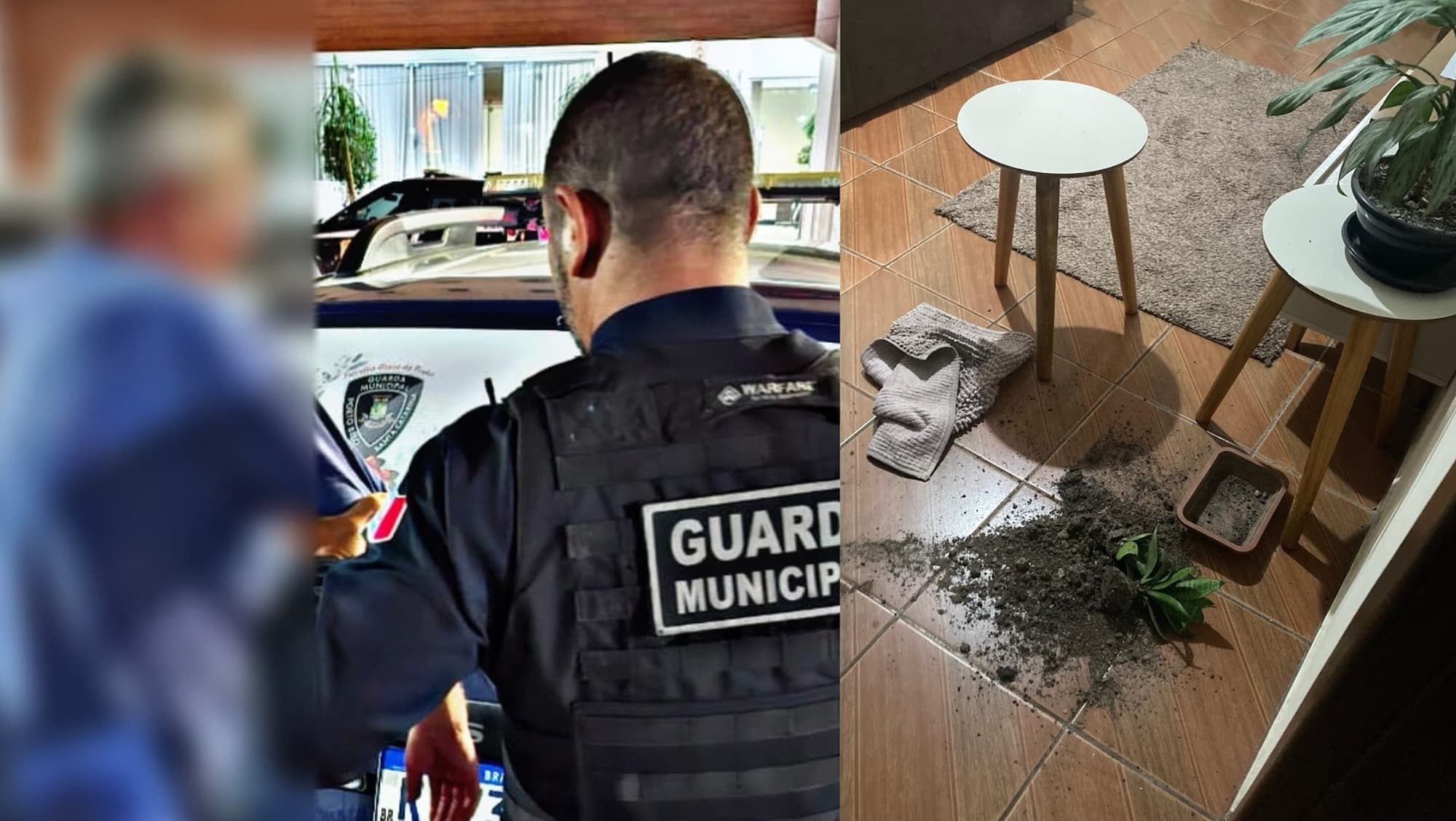 Com faca na mão, homem invade casa da ex em Florianópolis e acaba preso