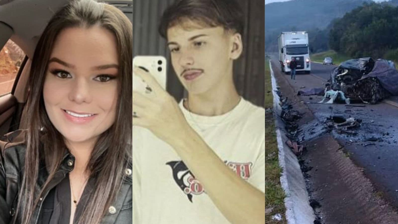 Primos morrem em grave acidente entre carro e caminhão na BR-282 em SC