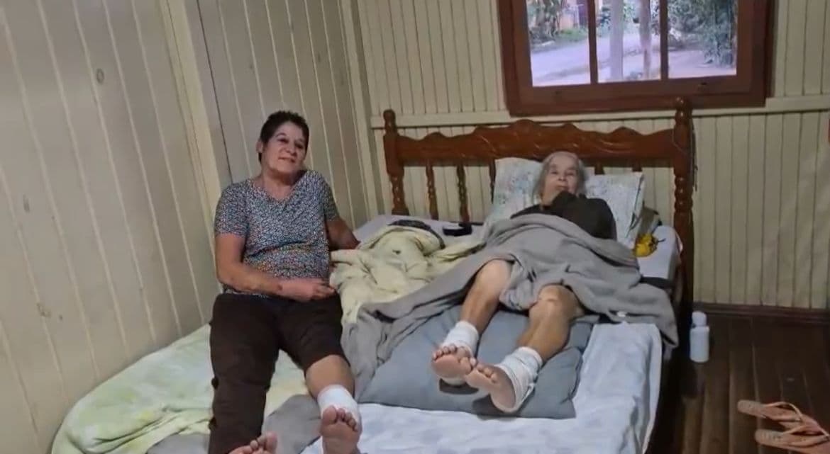 Mãe e filha idosas atacadas por cães de rua em SC ficam acamadas e pedem socorro