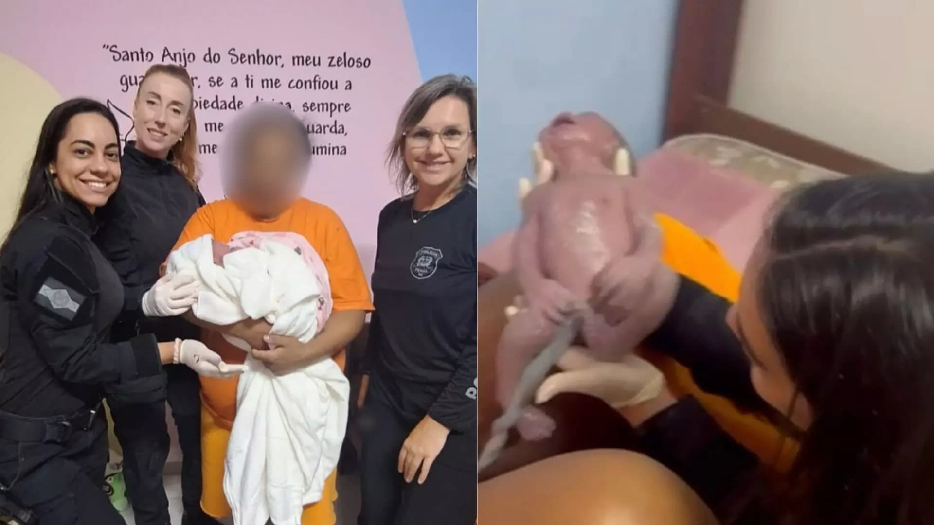 Vídeo mostra bebê nascendo dentro de cadeia feminina em Itajaí