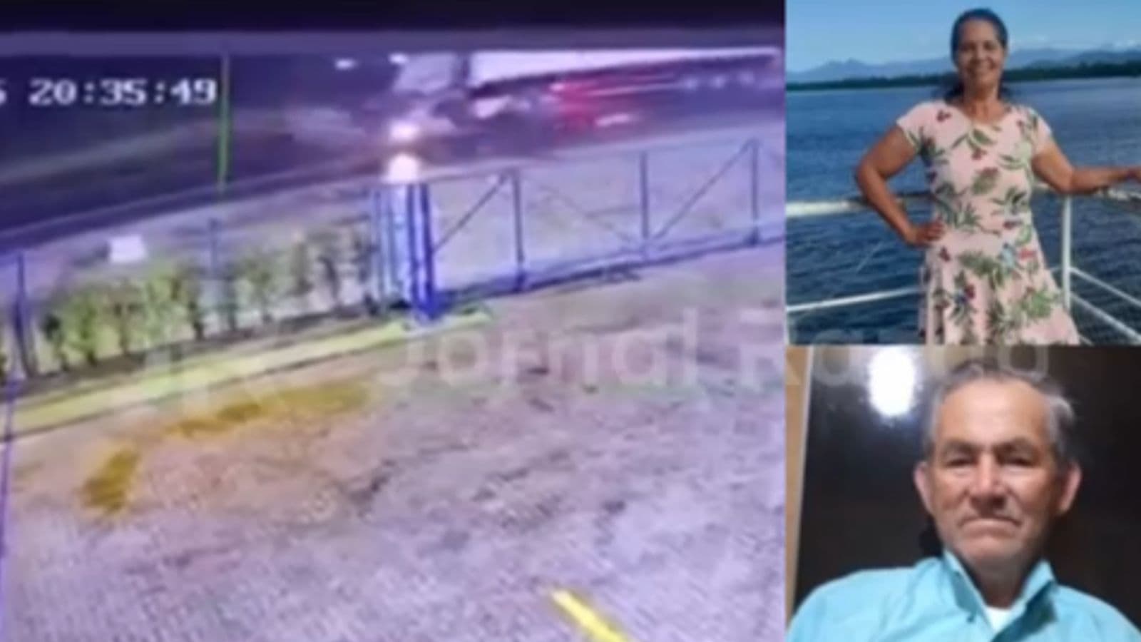 Imagens mostram caminhão atingindo carro e matando casal que saía de igreja no Norte de SC