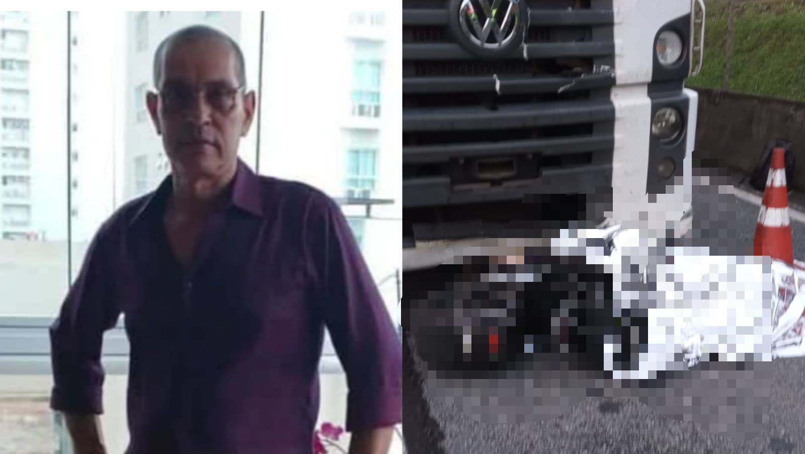 Identificado o condutor da moto elétrica que morreu atropelado na BR-101 em Balneário Camboriú