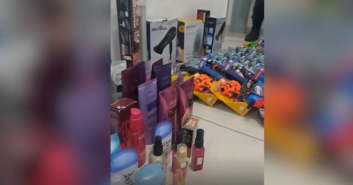 Quadrilha é flagrada furtando loja em Outlet de Porto Belo e acaba presa