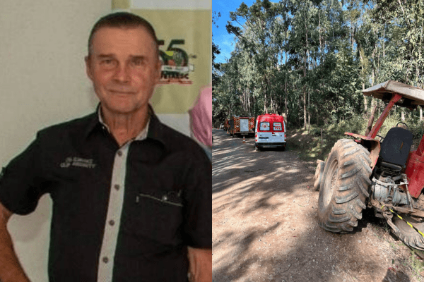 Tragédia no campo: agricultor de 69 anos morre esmagado por trator 