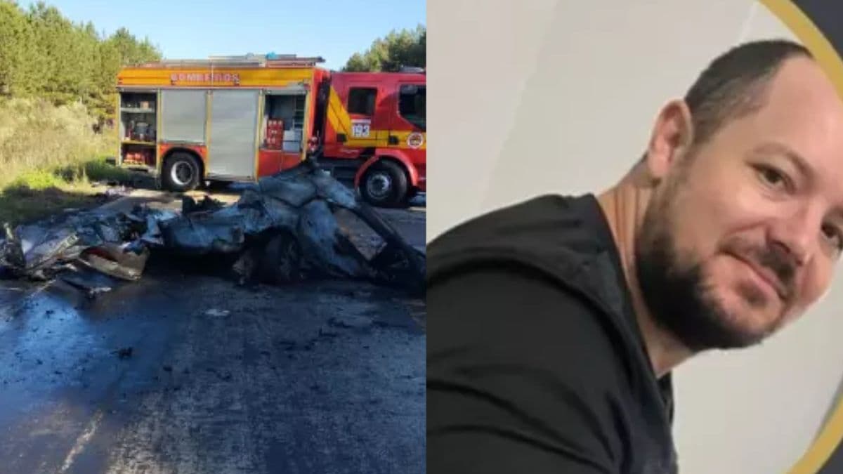 Motorista que morreu em carro incendiado após acidente na SC-114 é identificado