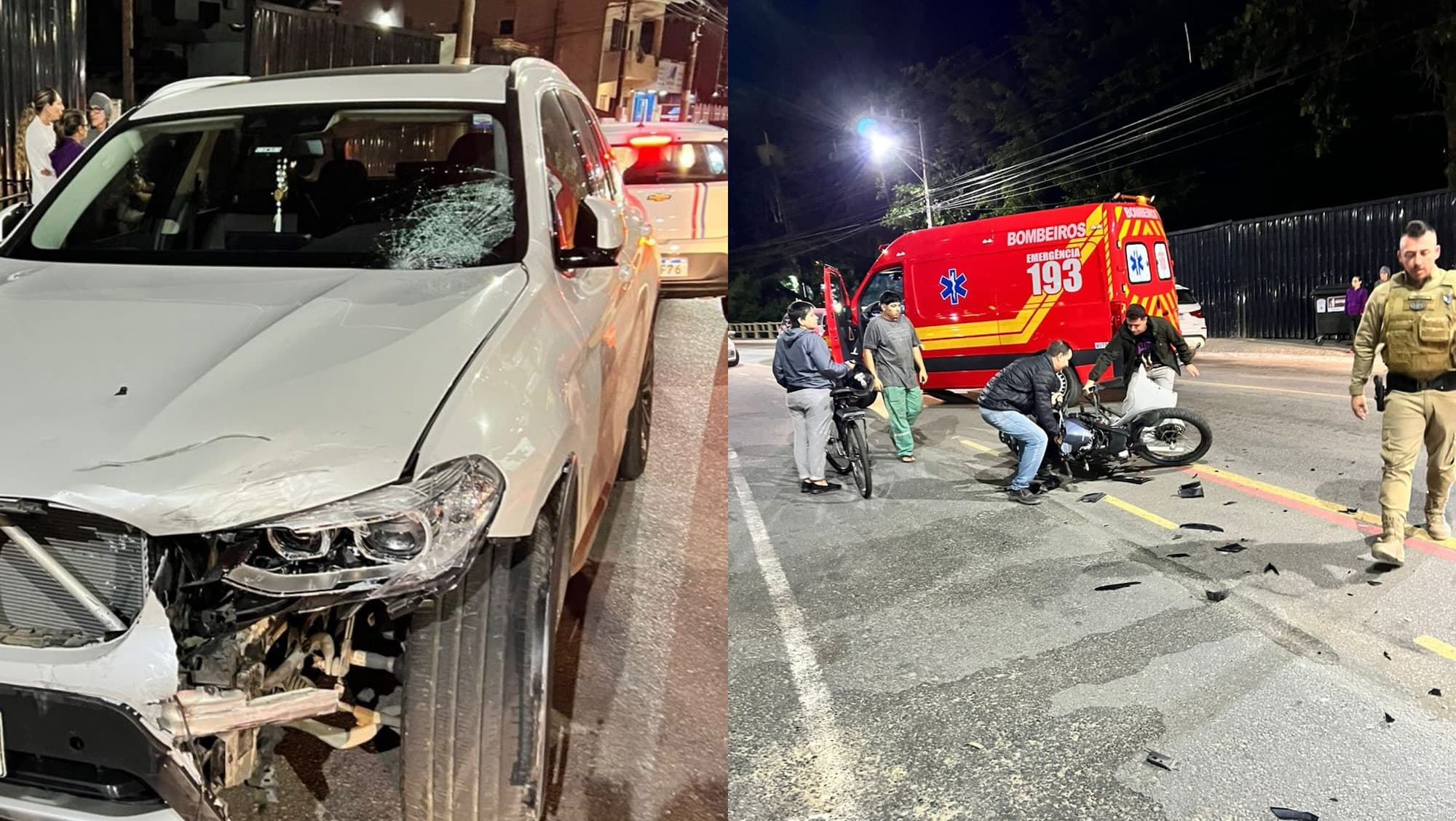 Empresário é preso por embriaguez após acidente com moto em Balneário Camboriú
