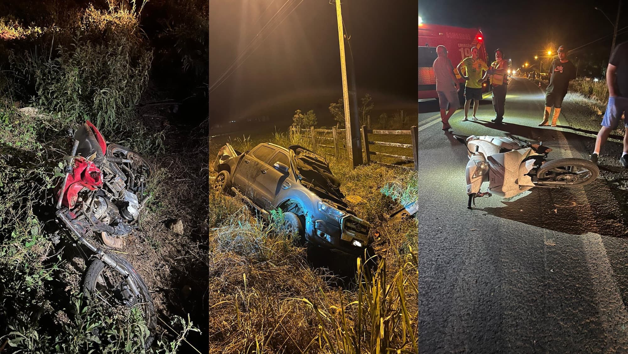 Motociclista é lançado na lavoura e morre após violenta colisão na SC-285