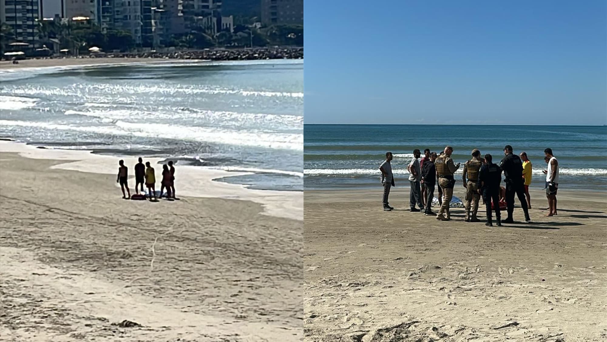 Homem de 61 anos é encontrado morto boiando no mar em Itapema