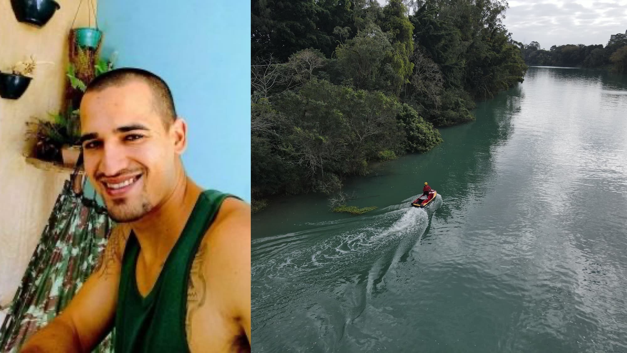 Desesperado para escapar da polícia, homem se joga no rio e acaba morto