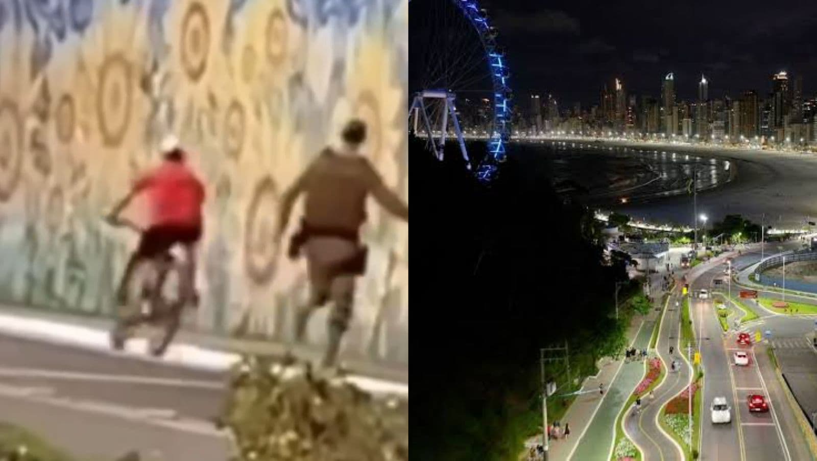 PM apreende bicicletas dos “guris do grau” durante baderna na Estrada da Rainha, em Balneário Camboriú