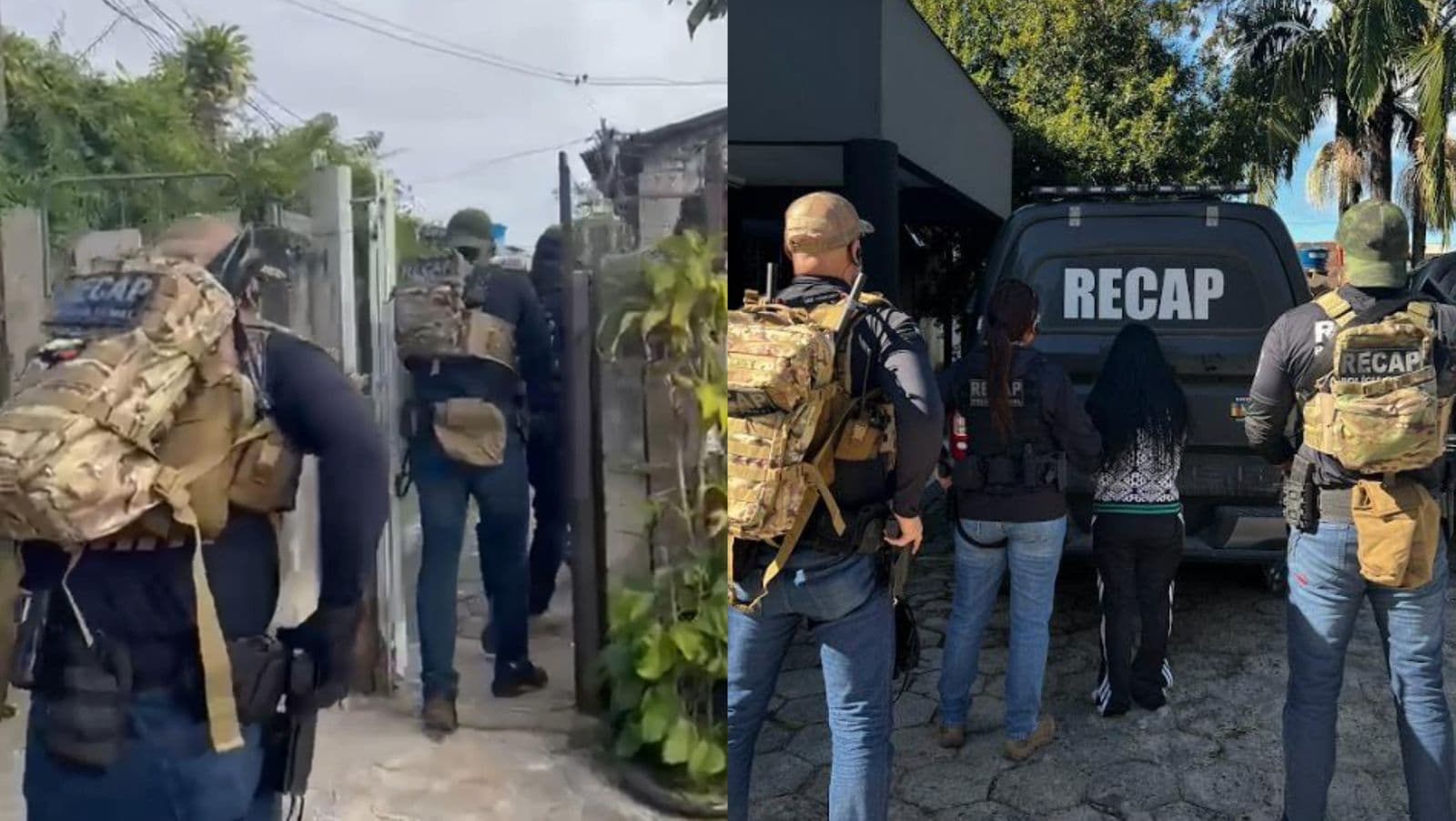VÍDEO: Polícia Penal invade a Favela do Siri, em Florianópolis, e prende “chefona” do crime