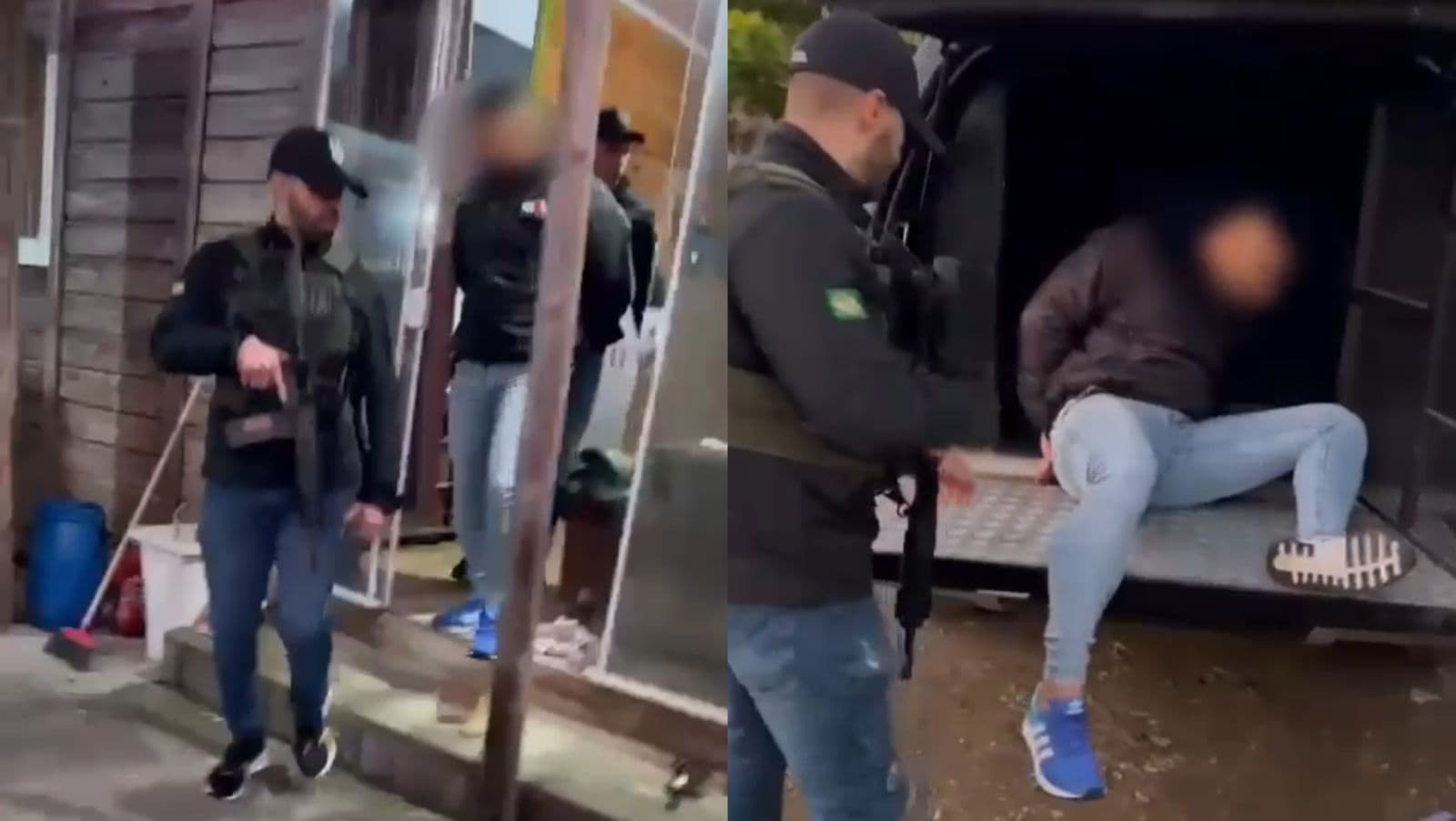 “Papai foi passear”: criança chora em desespero ao ver pai sendo preso em SC