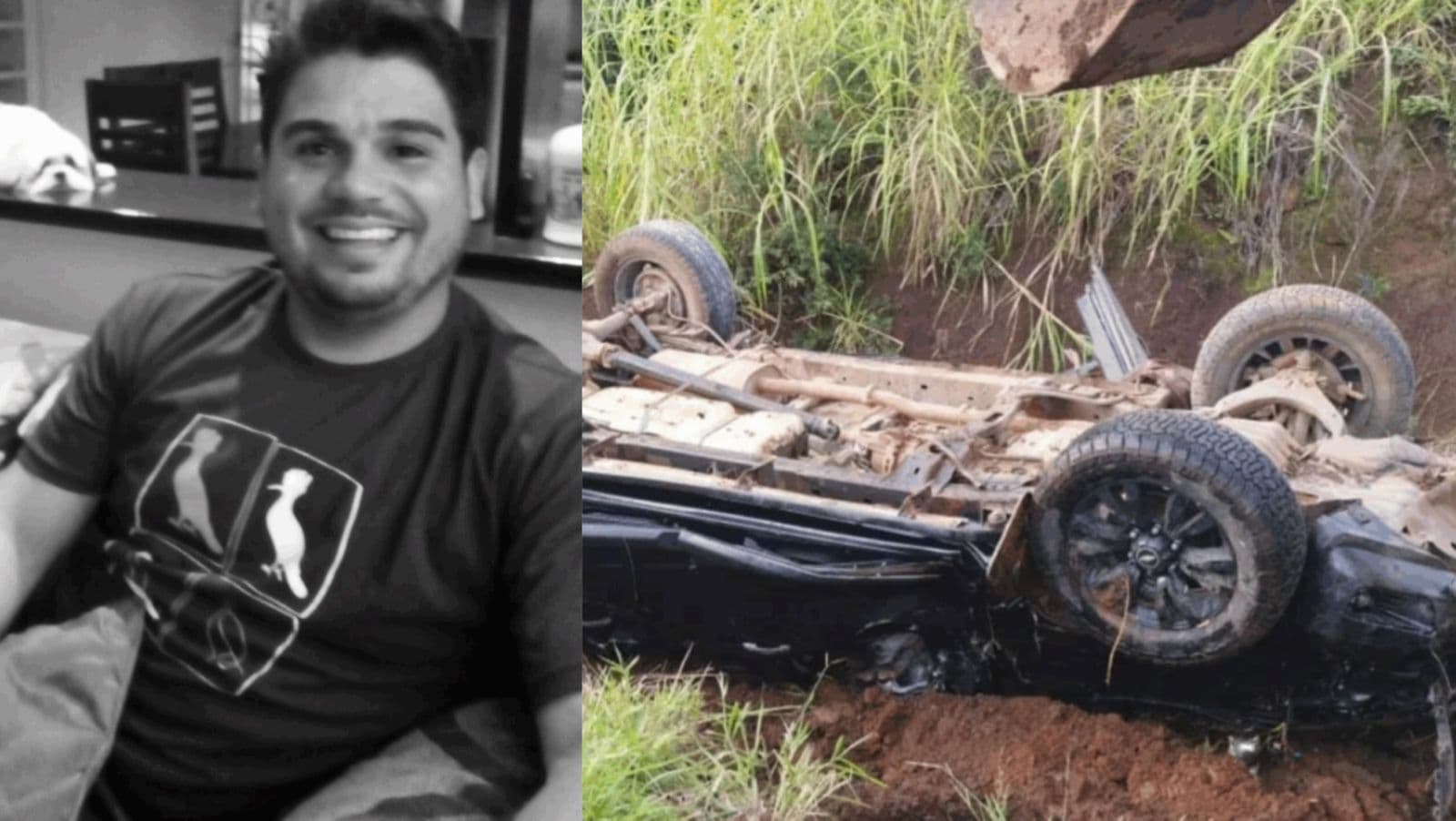 Morador de Canelinha morre após caminhonete cair dentro de rio na BR-282