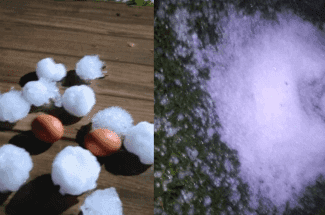 Granizo do tamanho de ovos devasta cidades do Oeste de SC