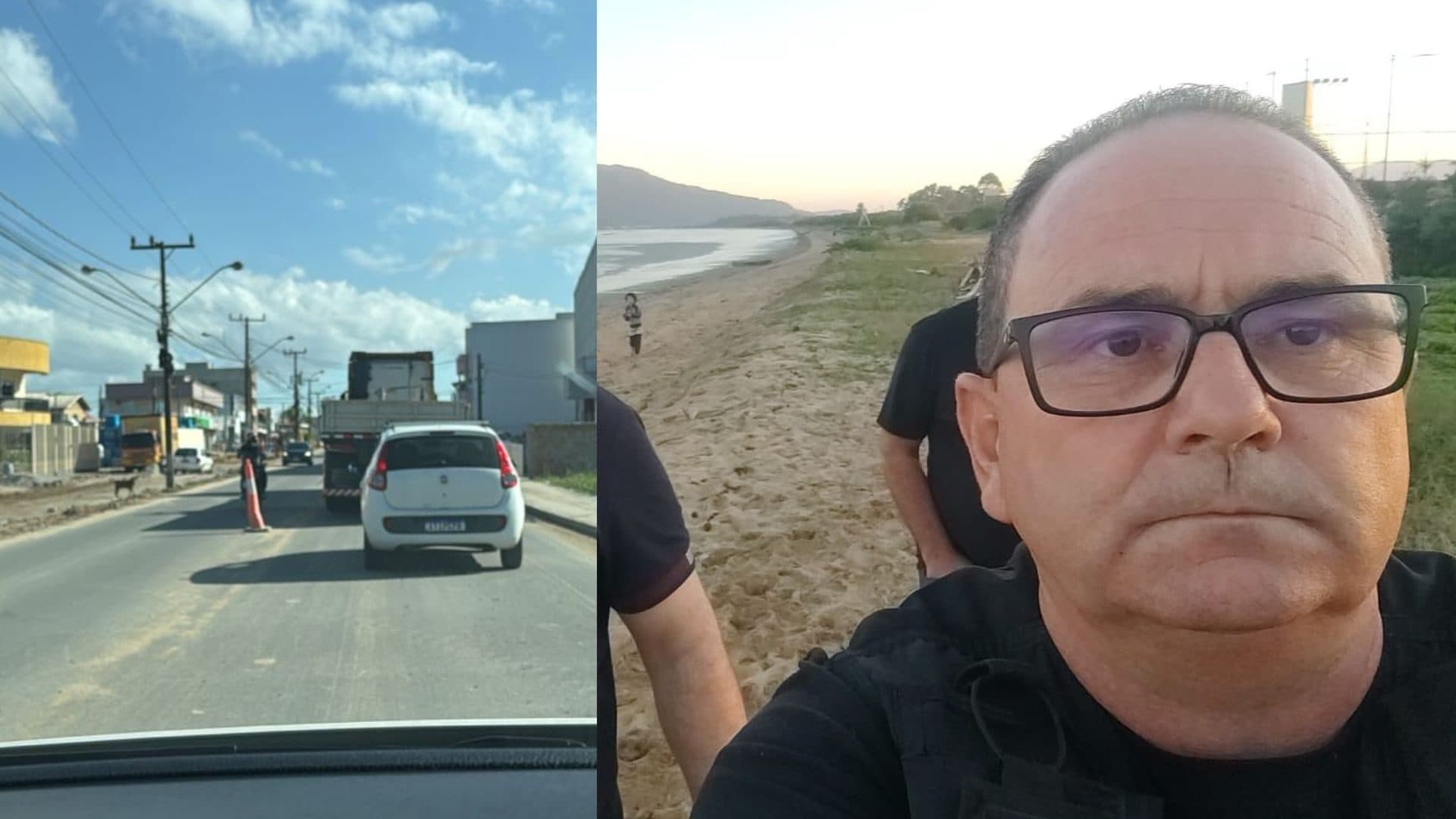 Com situação caótica na Av. Coleira, diretor de trânsito fiscaliza… a praia de Tijucas