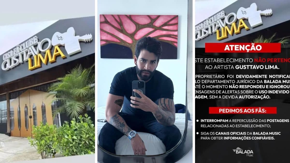 Gusttavo Lima proíbe uso do próprio nome em fachada de bar temático em SC