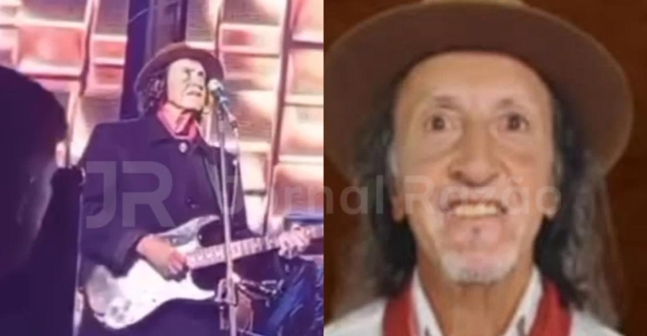“Foi só um susto”: guitarrista desmaia durante apresentação no interior de Santa Catarina