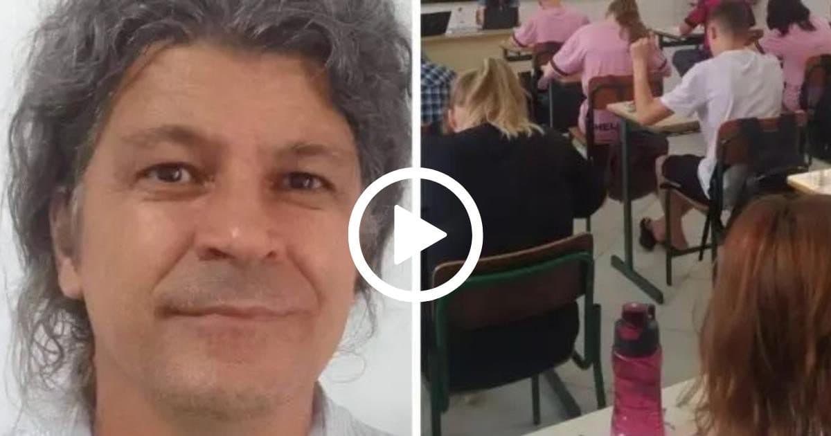 Professor é gravado em sala de aula e revolta pais no Vale do Rio Tijucas