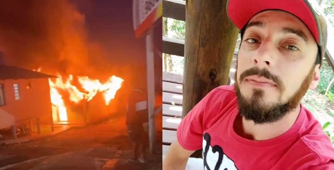 “Não conseguiu sair”: homem morre queimado em incêndio que destruiu casa em SC