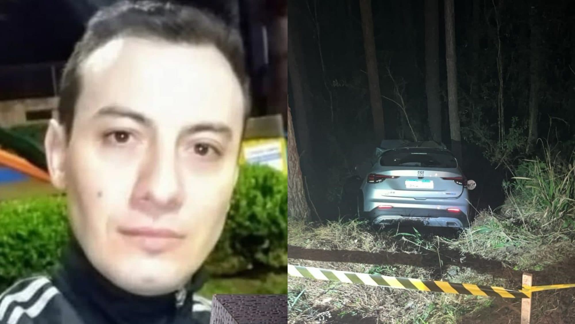 Professor morre após bater carro contra árvore em SC