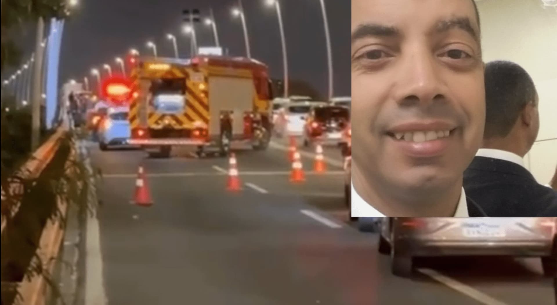 Motociclista que morreu ao ser arremessado da Ponte Colombo Salles é identificado em Florianópolis