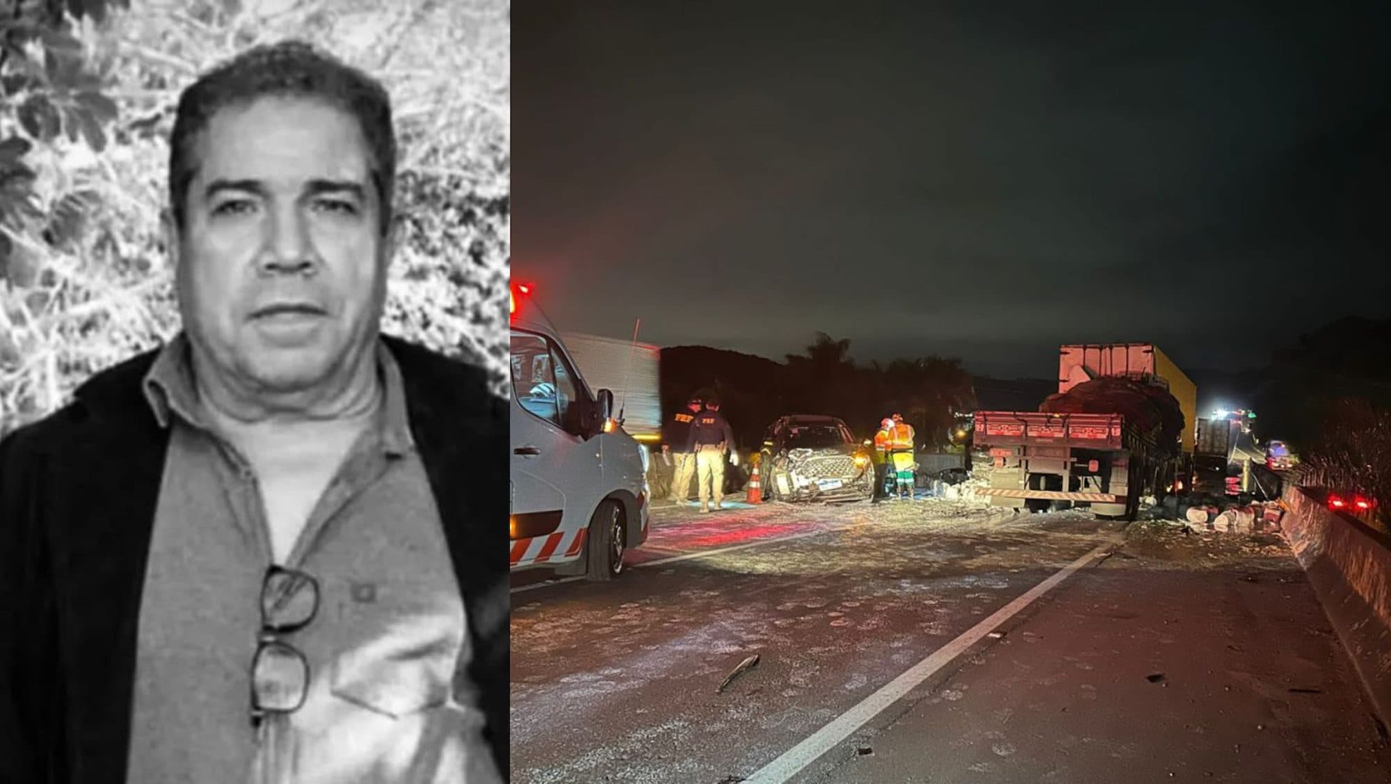 Caminhoneiro que morreu em colisão na BR-101 era de Criciúma e tinha 60 anos