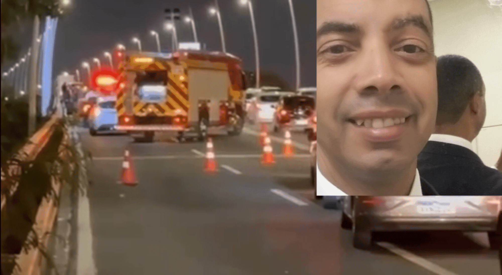 Motociclista que morreu ao ser arremessado da Ponte Colombo Salles é identificado em Florianópolis
