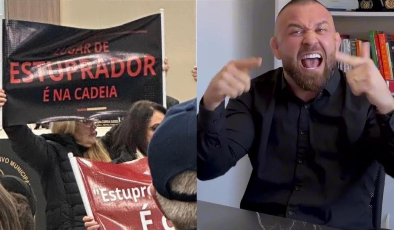 Após ser chamado de estuprador, vereador de Itapema dá voz de prisão para manifestantes por calúnia