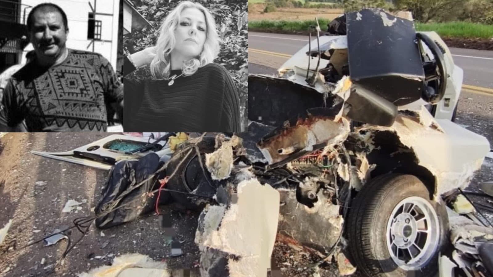 Vítimas de acidente fatal na BR-470 estavam em carro esportivo antigo
