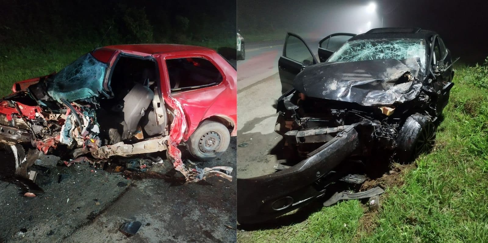 Jovem de 19 anos morre preso às ferragens após colisão frontal na SC-350