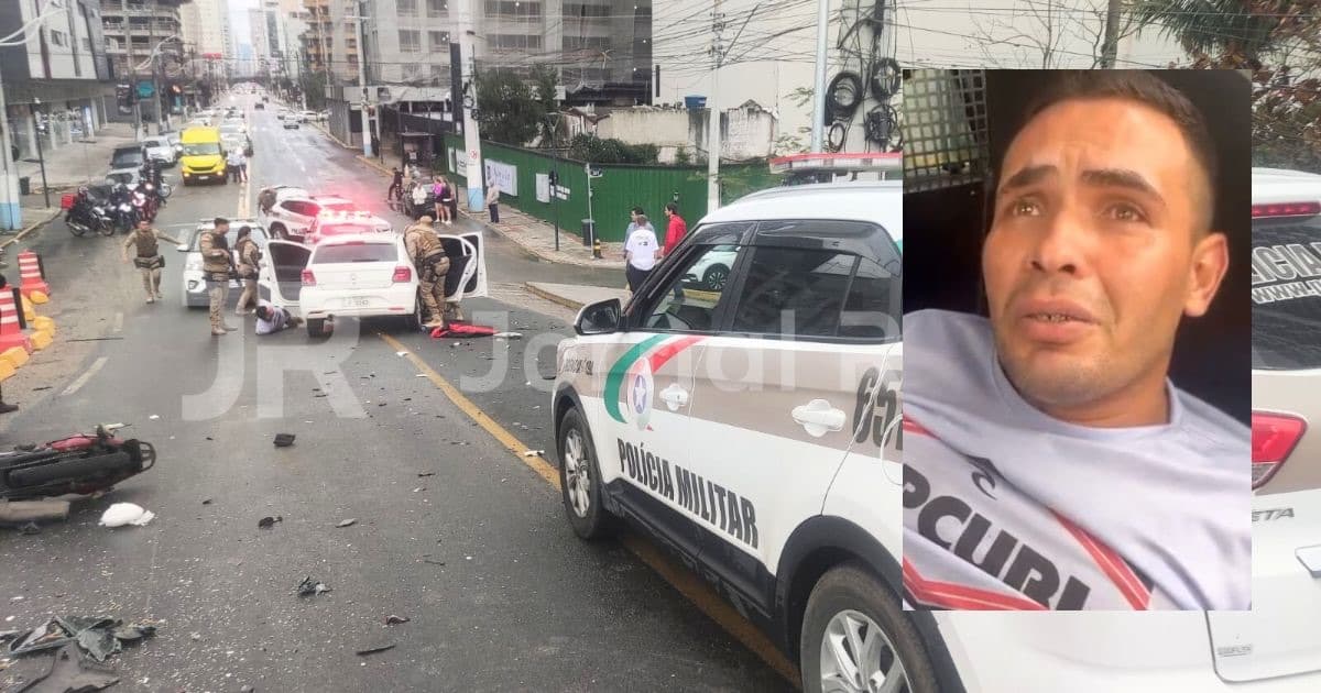 Cheirador quase mata motoboy em fuga alucinada entre Itapema e Porto Belo