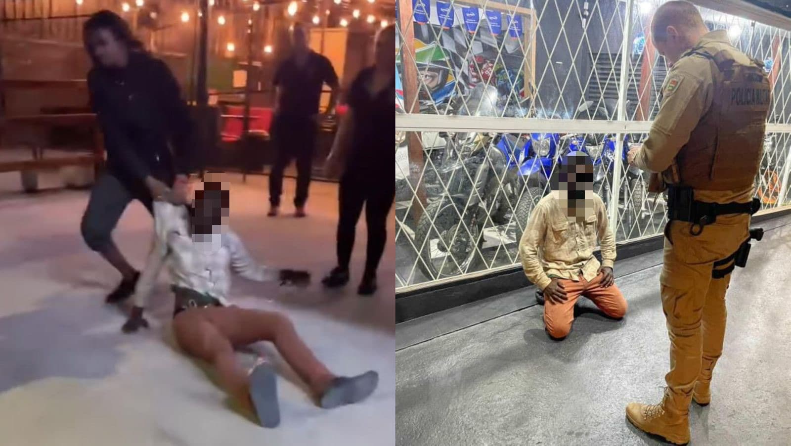 Liberado pela polícia, haitiano volta a cometer crimes e é espancado em SC
