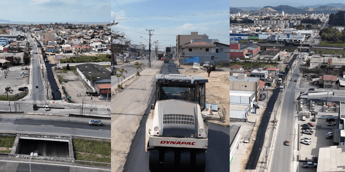 Finalmente! “Tapetão preto” chega à Avenida Coleira e prefeito anuncia nova obra em Tijucas